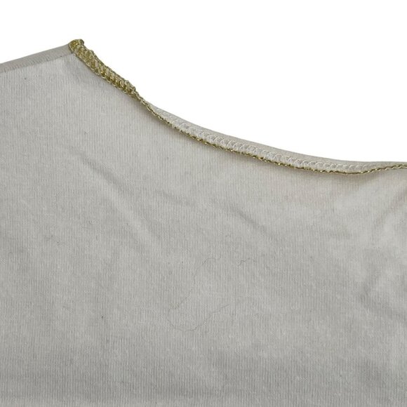 Miss Sixty Vtg Y2K Baby Tee M Italian Runaway Monks Budduist Punk Cross Wings - Picture 6 of 12